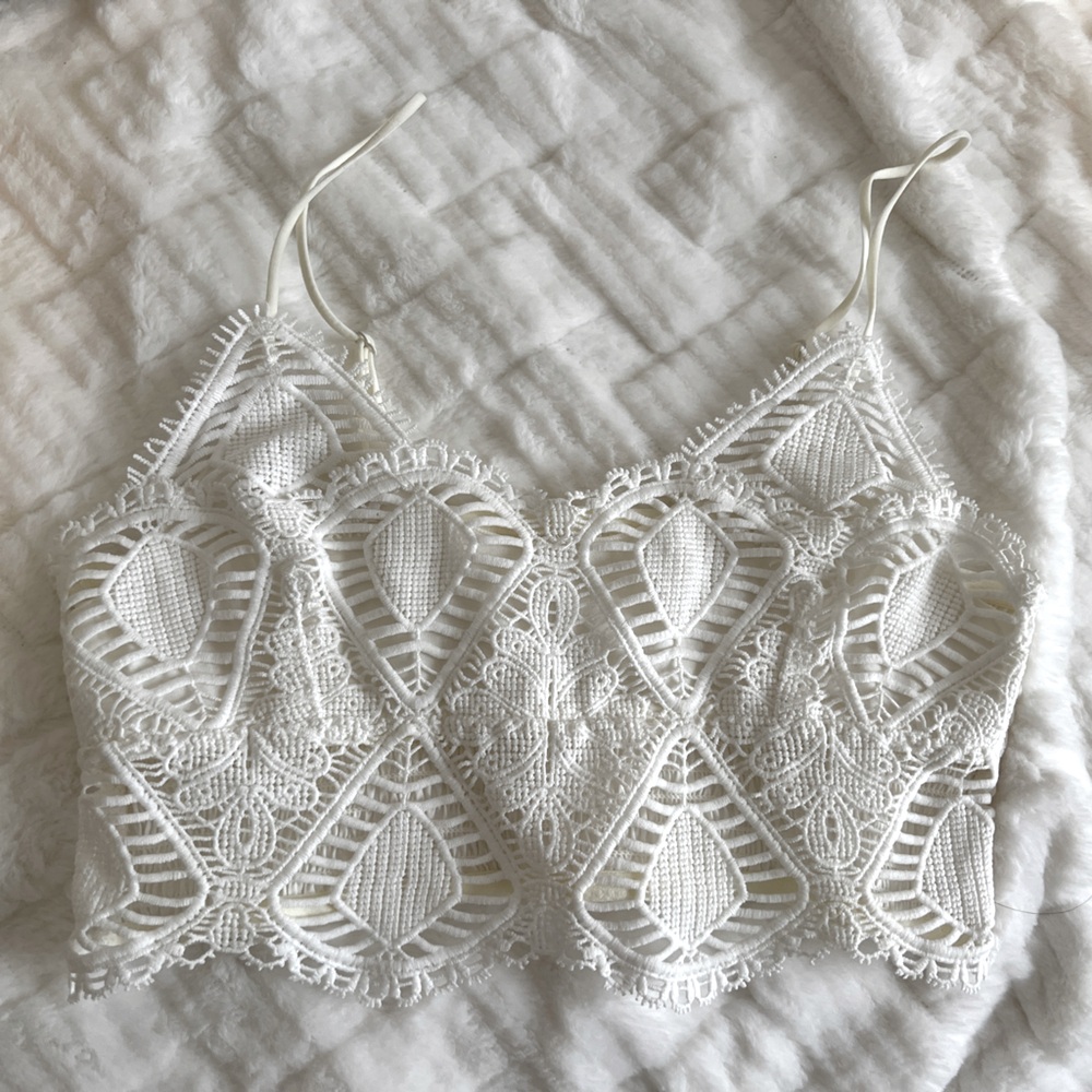Lace White Top